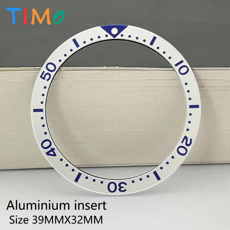 39X32Mm Aluminium Bezel Insert Voor 6105 6309 Turtle Captain Willard Duiken Horloge Horloge Bezel Aluminium Insert Ring