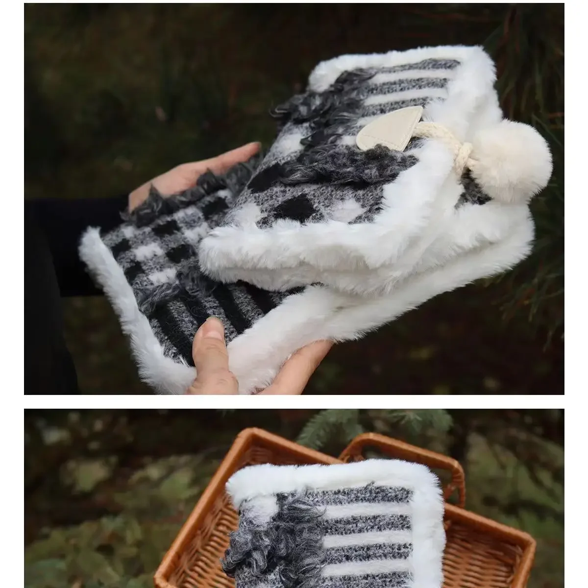 【Christmas Snow】Original Handmade A5 A6 Notebook Covers Protector Book Sleeve Crafted Fabric Products Diary Cover,in Stock