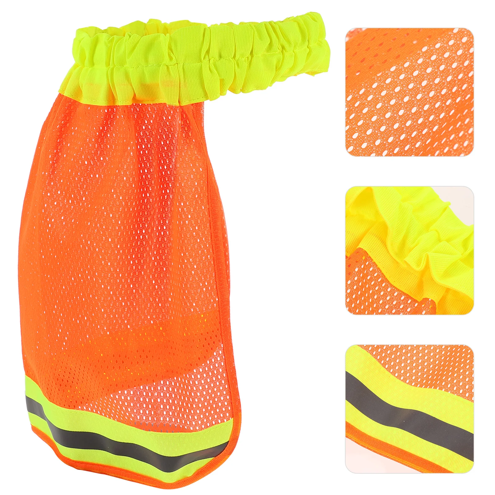 2 Pcs Reflective Hat Cover Stripe Shield Construction Site Hardhat Practical Hats