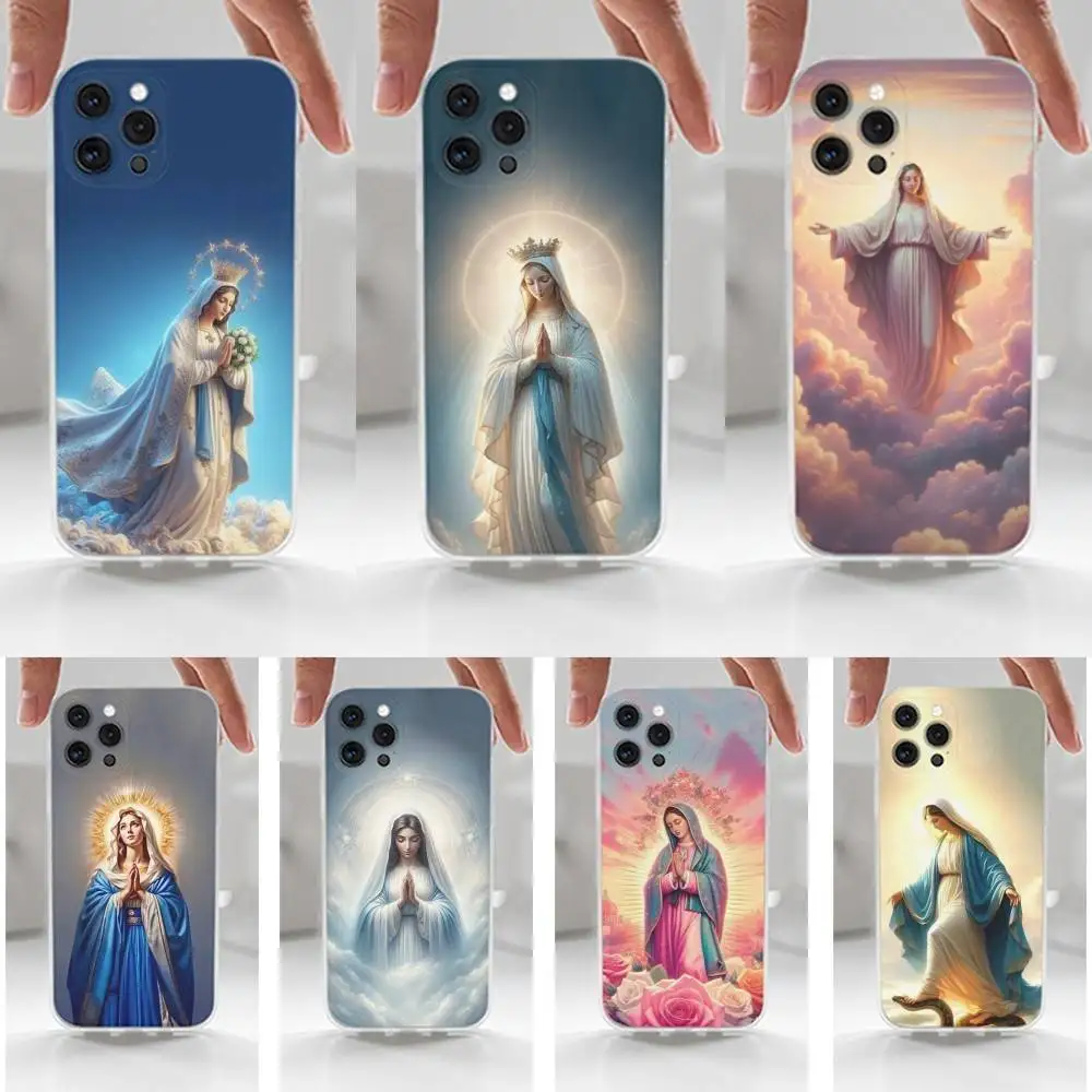 

Virgin De Guadalupe Belief Phone For iPhone 16,15,14,13,12,11 Plus,Pro,Max,XR,XS,X,7,8 Plus,SE,Mini,Transparent,Silicone Case
