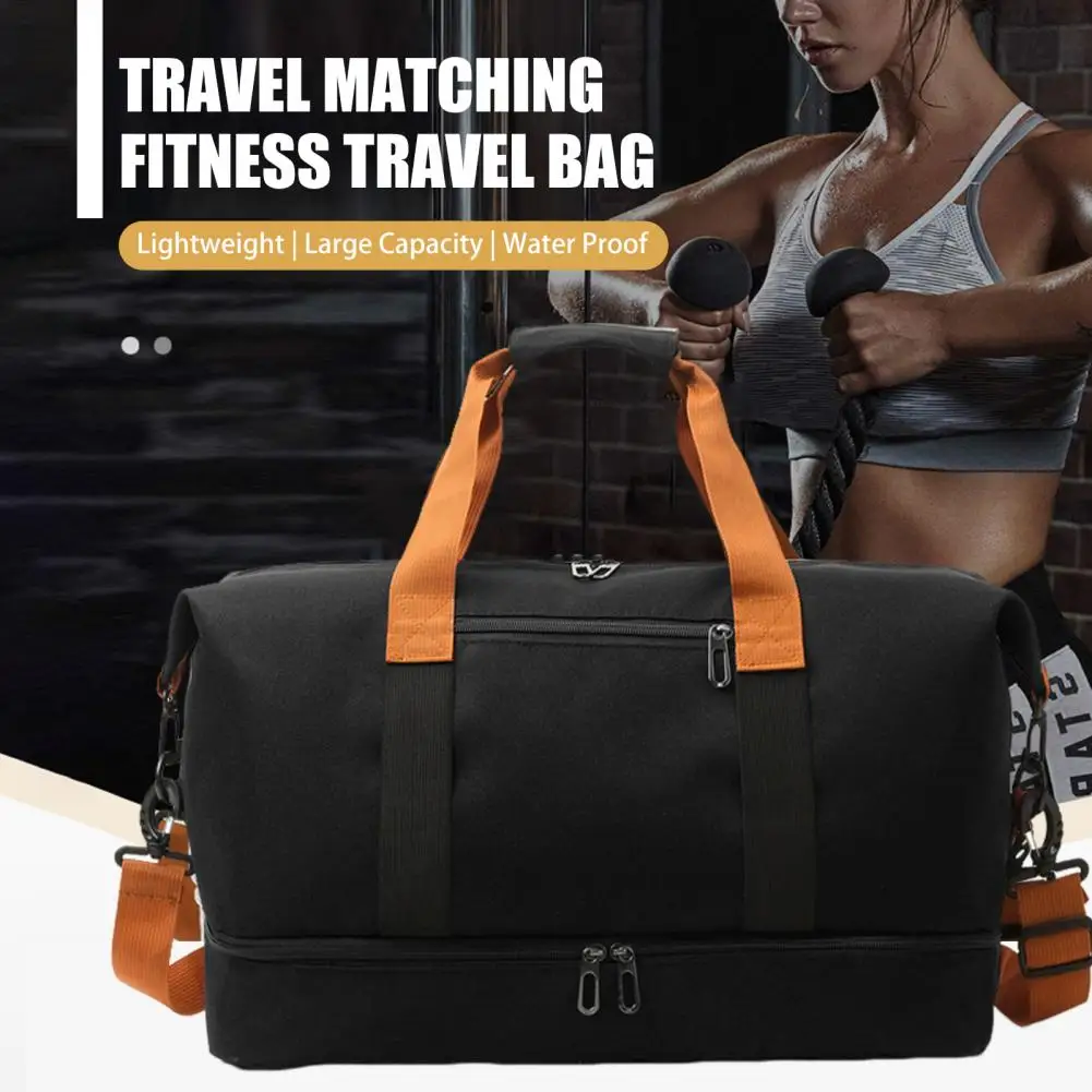 Travel Bag Dry And Wet Separation Storage Expandable Compartment Large Capacity Adjustable Strap Carry-on Gym Beach Business Bag