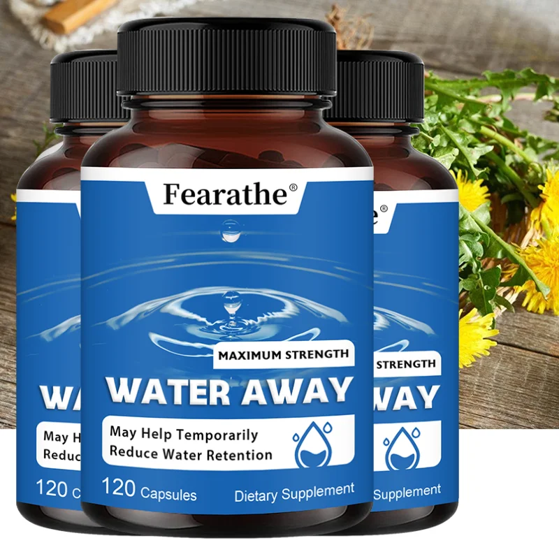 Water Away Herbal Capsules, Natural Fluid Balance Supplement, Support Body Fluid Stability, Abdominal Comfort & Kidney Wellness