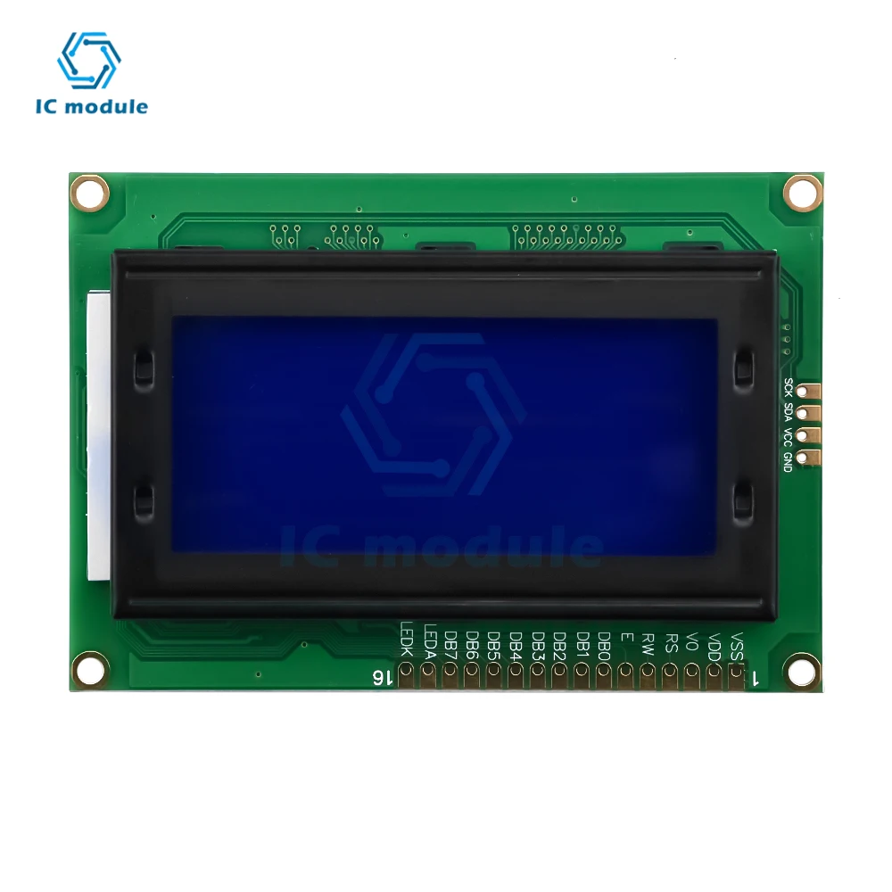 1604A LCD DC 5V Blue Blacklight 16*4 16x4 Character LCD1604 Digital LCD 1604 Screen Display Module Board for Arduino