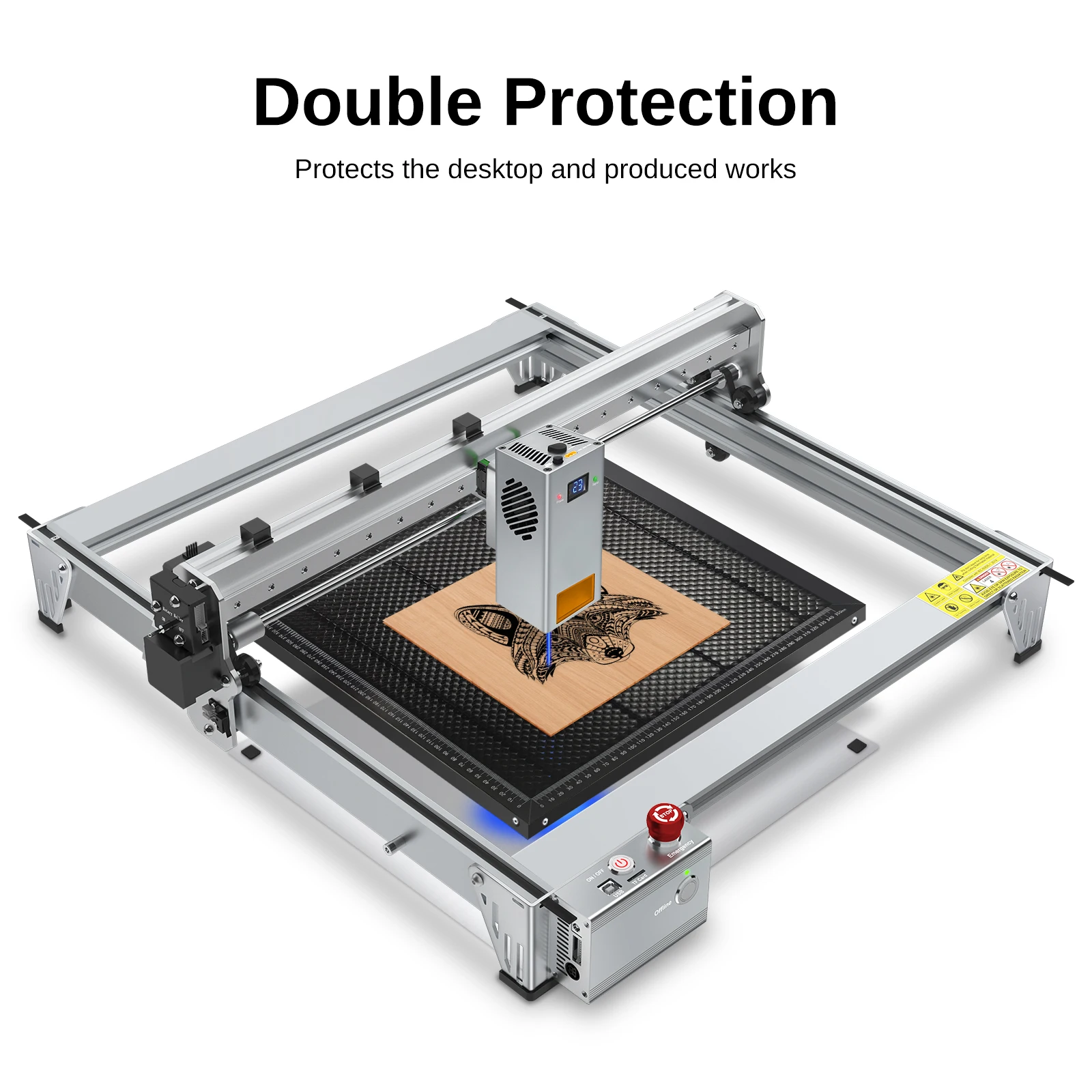 Imagem -04 - Laser Tree-laser Placa de Corte para Máquina de Gravura Faça Você Mesmo Equipamento Parte Honeycomb Trabalhando Mesa Tamanho 400*400 mm