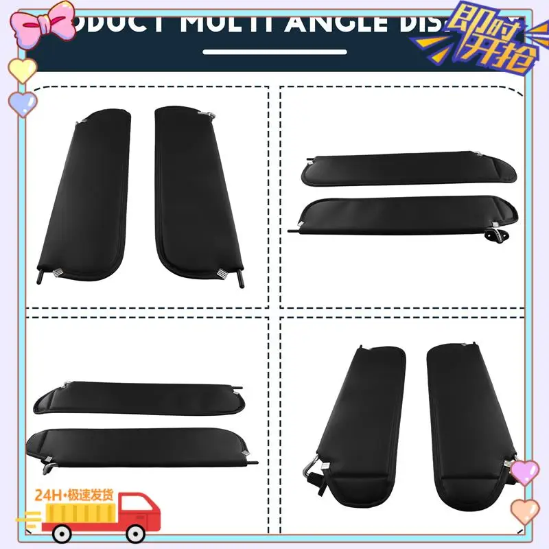 

Car Left Driver & Right Passenger Sun Visor Sunshade For Jeep Wrangler TJ 1997-2002 5EP34 LAZAE 5EP35 LAZAE