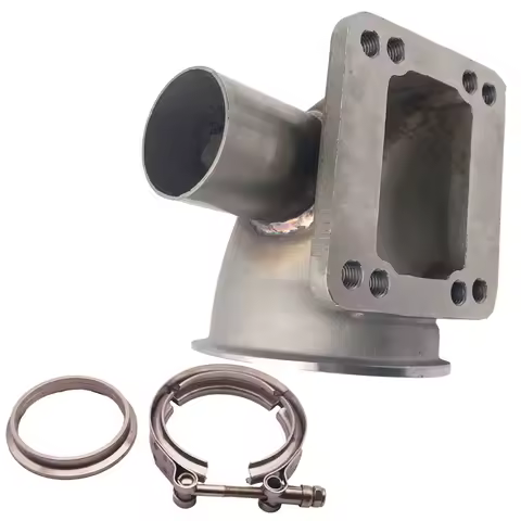 3" 76mm V-band 90 Degree Elbow Flange Adapter Cast WG Tube for T3 T4 Turbo Car Accessories