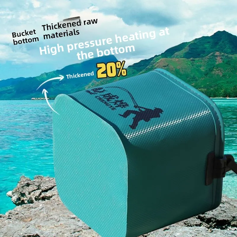 دلو صيد قابل للطي Luya للحماية البرية، مريح ومحمول وسميك ومقاوم للاهتراء #5