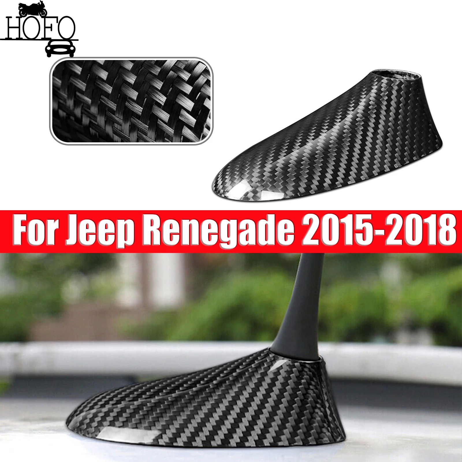 For Jeep Renegade 2015-2018 Car Roof Antenna Trim Cover For Fiat 500 2004-2011