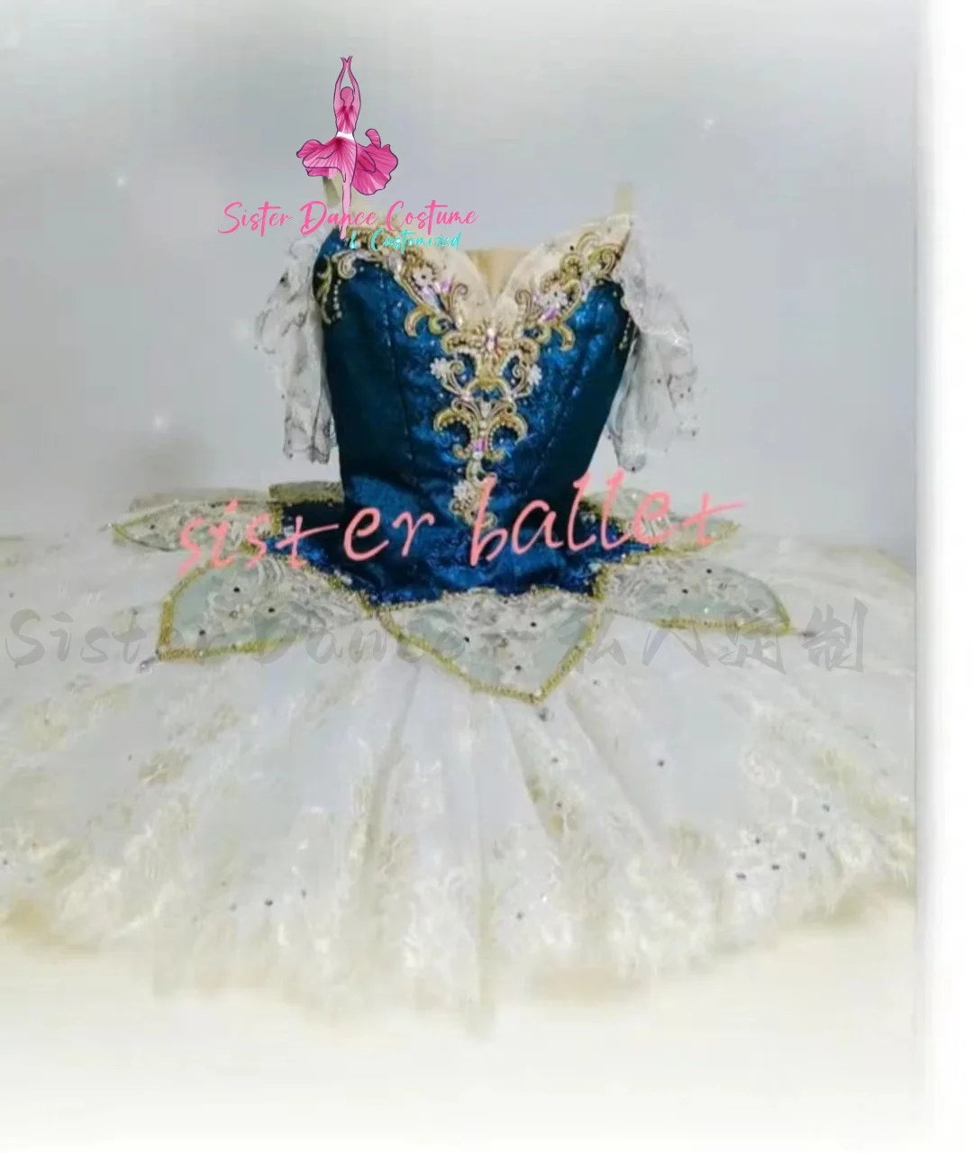 2024 New Paquita Variations tutu private custom adult children blue performance competition dress women's performance dress