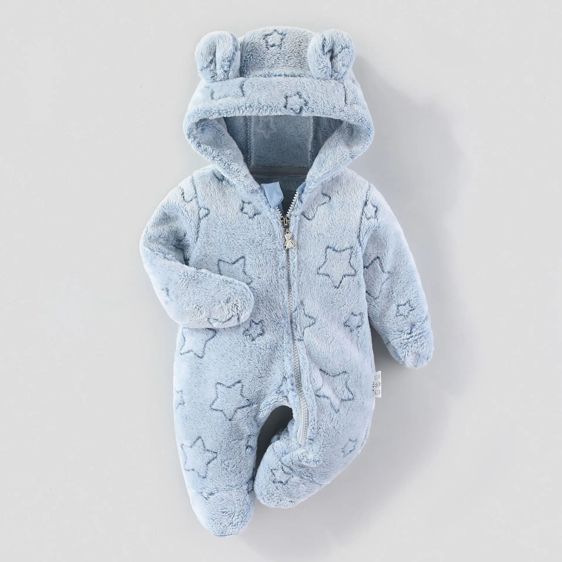Spring and Autumn New onesie Romper Baby climbing clothes Newborn infant Fleece baby onesie fart coat