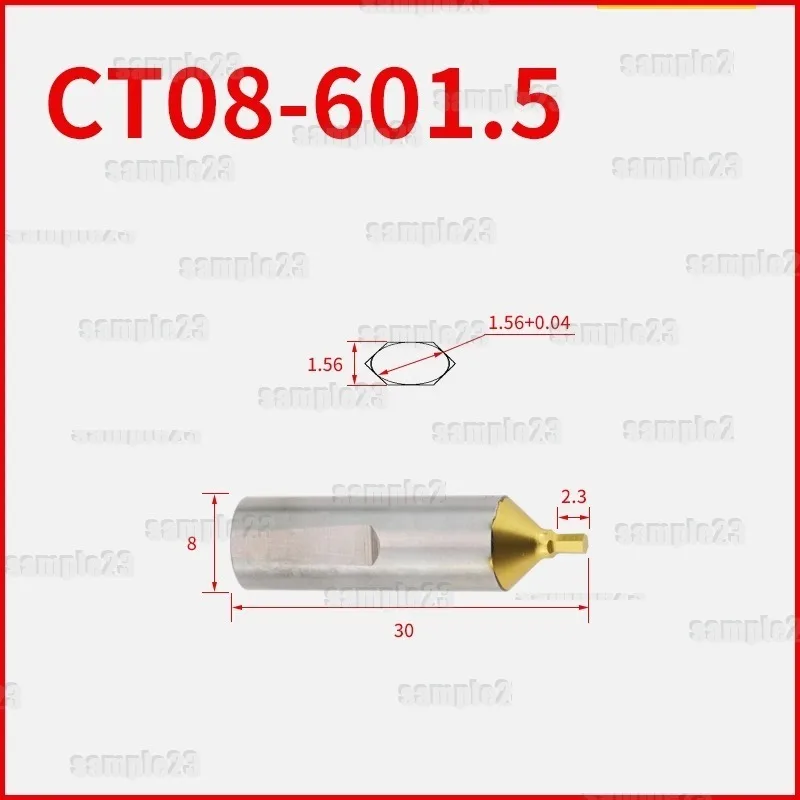 1PC CT08/CT16 HSS-Tin/TiCN Rotary Broaching Tool Punching Cutter 8mm/16mm Shank Inner Hexagon for Lathe