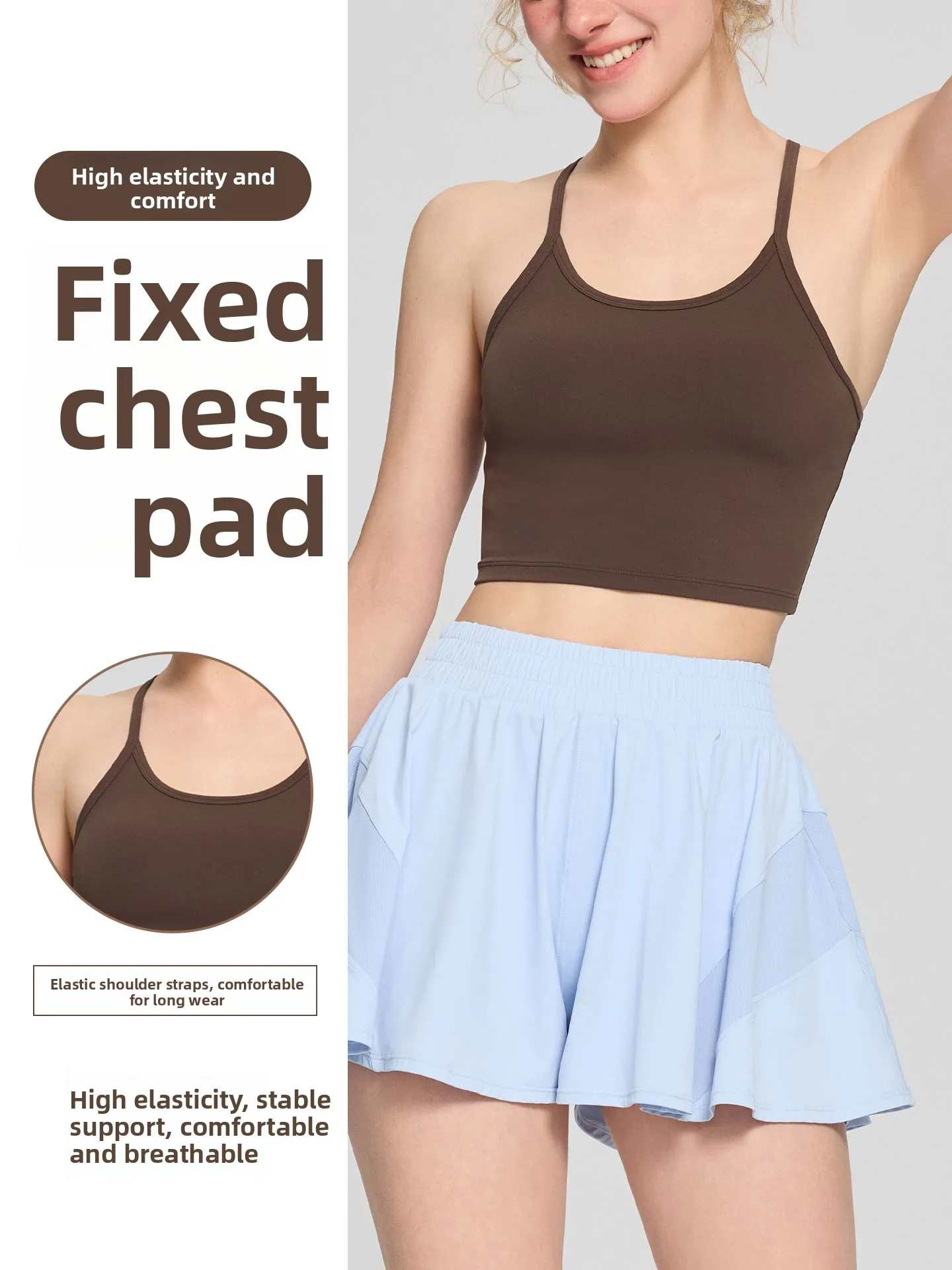 Spor Fixed Cup Vest Women Running Fitn Training Bra Outdoor Wear Pilates Yoga Beautiful Ba Underwear Slim Fit ort Sle