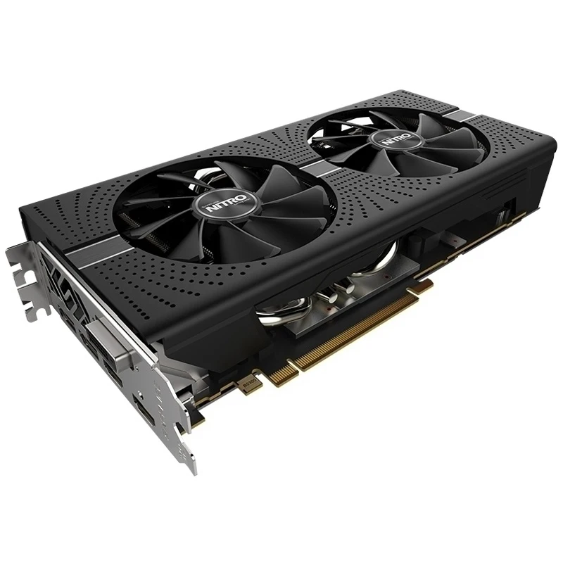 Б/у Видеокарта SAPPHIRE RX580 8 Гб Nitro + 2304SP 256Bit GDDR5 графическая карта для AMD RX 500 RX 580 8 Гб карты DisplayPort HDMI DVI