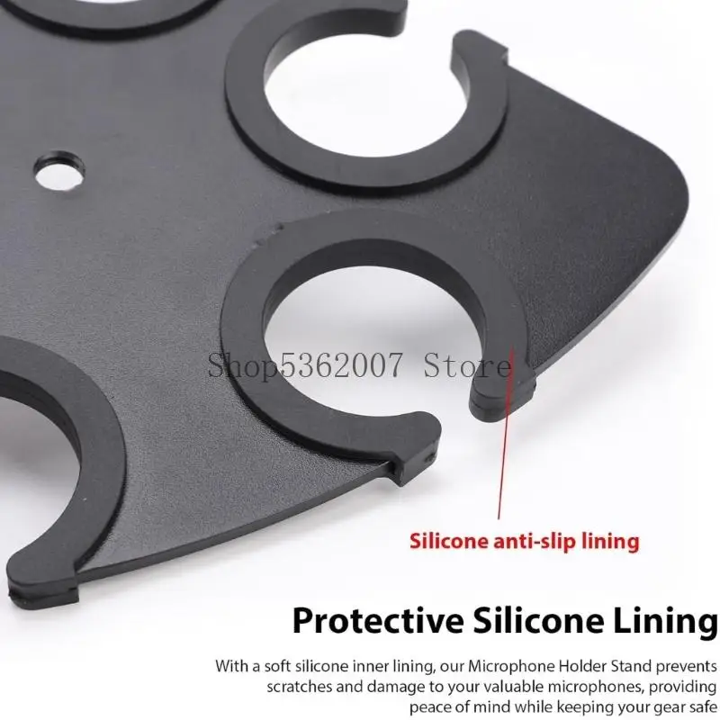 

Матовый черный зажим для звукового устройства с просторной шириной 3,6 см для удобного крепления и организованного пространства