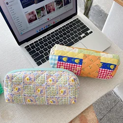 Kawaii Japanese Floral Travel Cosmetic Lipstick Storage Bag Cute Makeup Handbags Women Wallet Pencil Case Organizer Pouch Bags