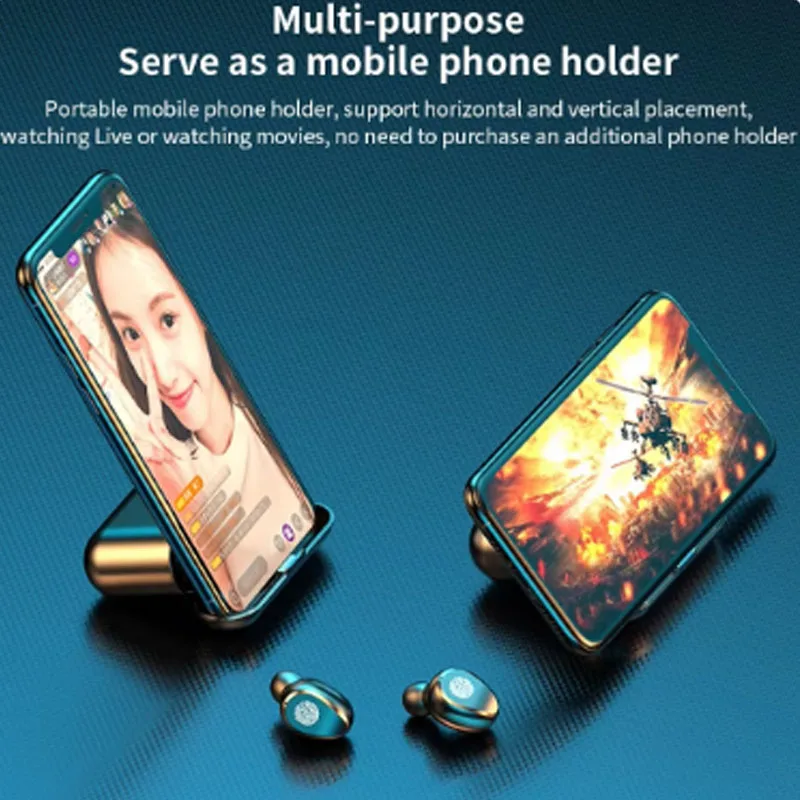 ل Honor GT BLACKVIEW BV6300 Pro موتورولا موتو سماعات أذن لاسلكية سماعة شحن سماعة الألعاب الرياضية Led عرض سماعة
