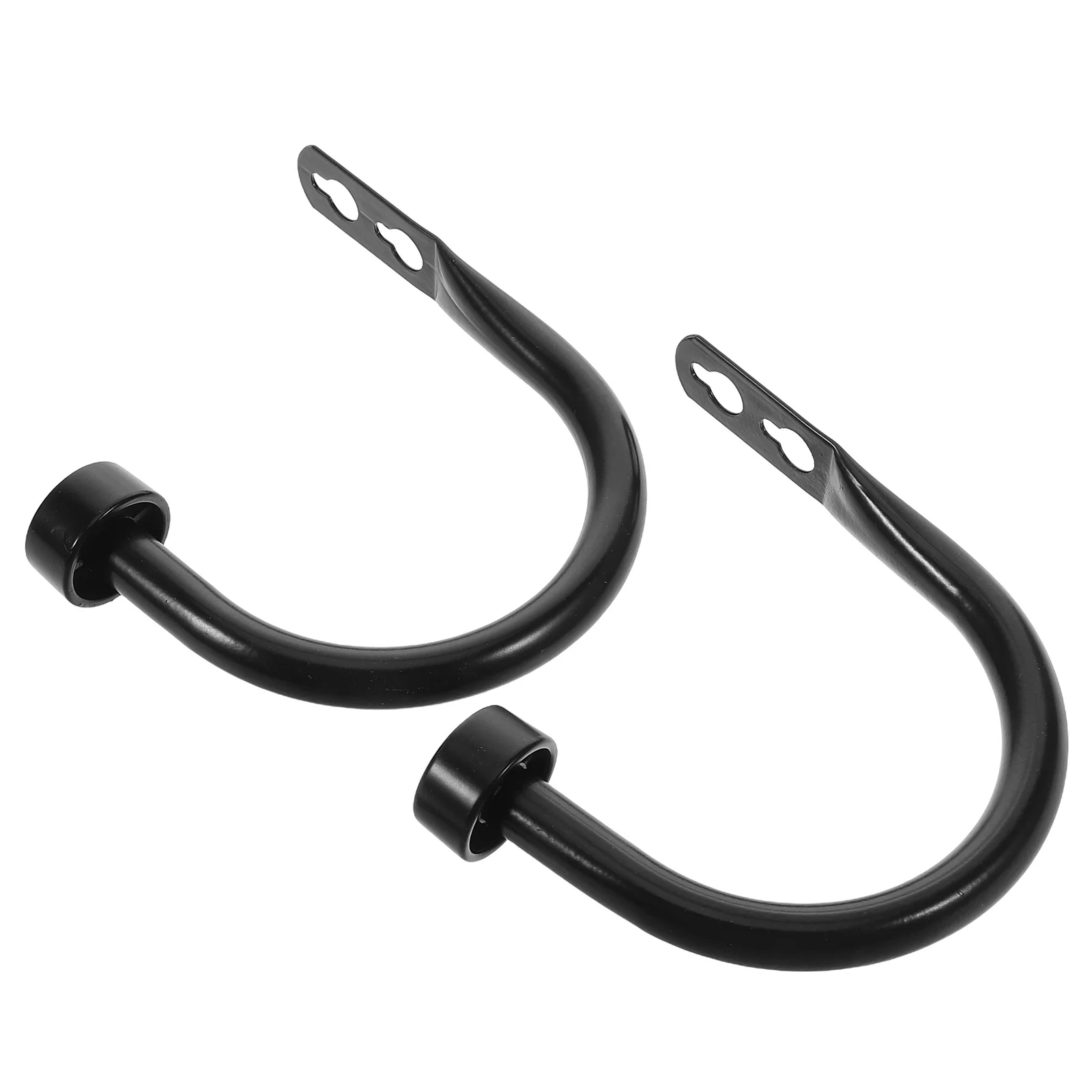 

2Pcs Iron U-Shaped Curtain Holdbacks Tiebacks Wall Mount Hooks Holder for Window Drapery Modern Curtain Accessories