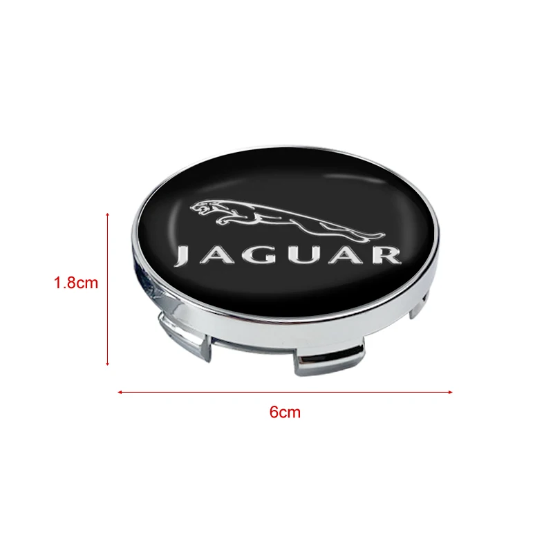 4pcs 56mm+60mm Car Wheel Center Hub Cap Rim Cover Emblem Stickers For Jaguar XF XE XJ F-Pace X-Type S-Type F-Type E-Pace I-PACE