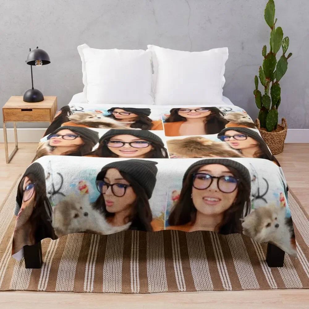 Sssniperwolf cozy collage Throw Blanket Thin Sofa Blankets