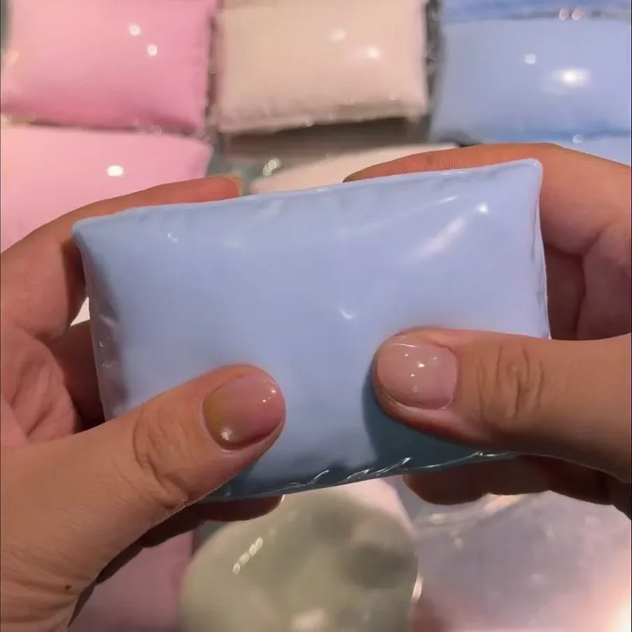 Pillow Squishy Stress Ball Fidget Toy Crunchy Squeeze Toy Round Blocks Filled ASMR Anti Stress Release Hand Relax Gift Toy