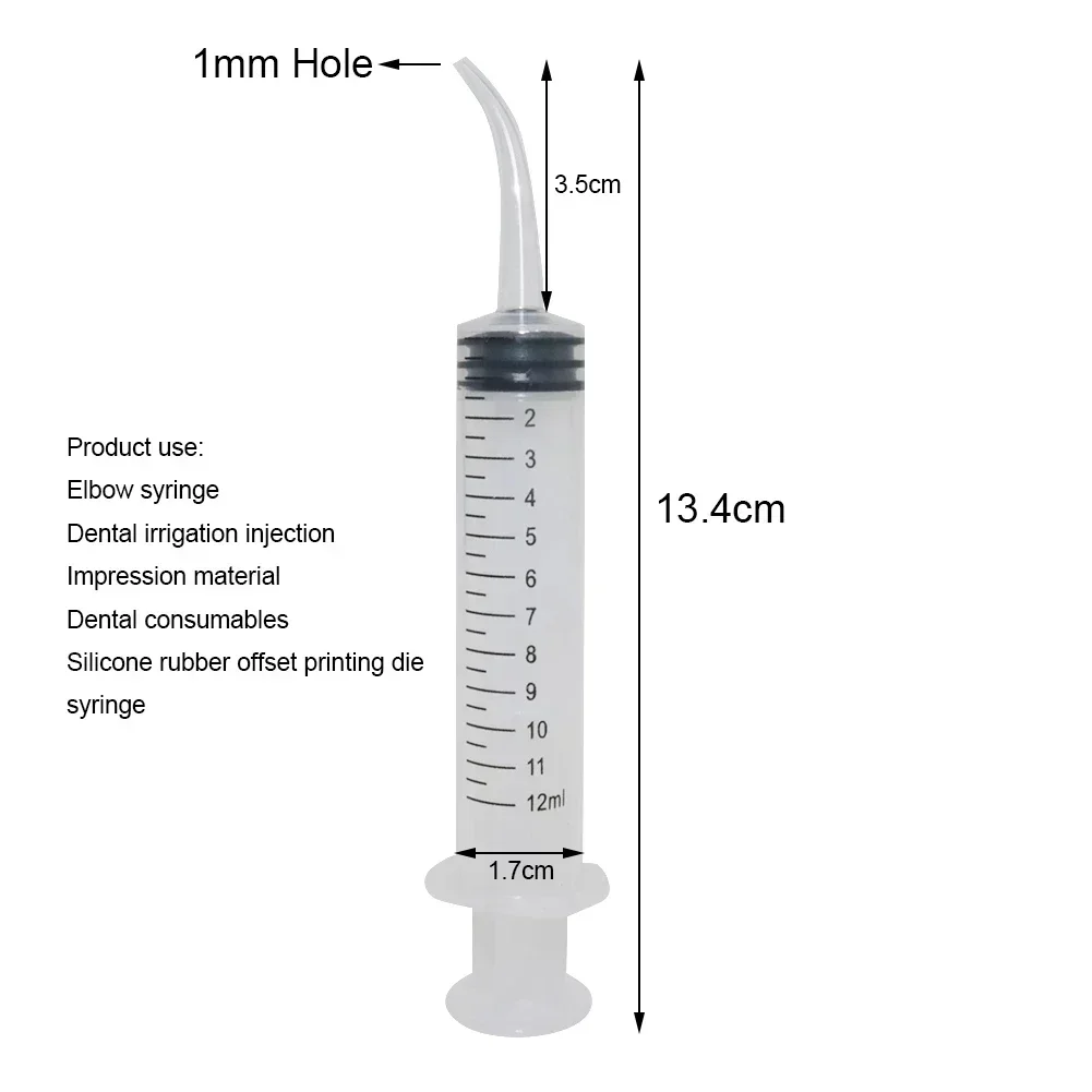 비둘기 수유 팔꿈치 주사기, 새 수유, 모유 수유, 약 피더, 12ml 플라스틱 주사기