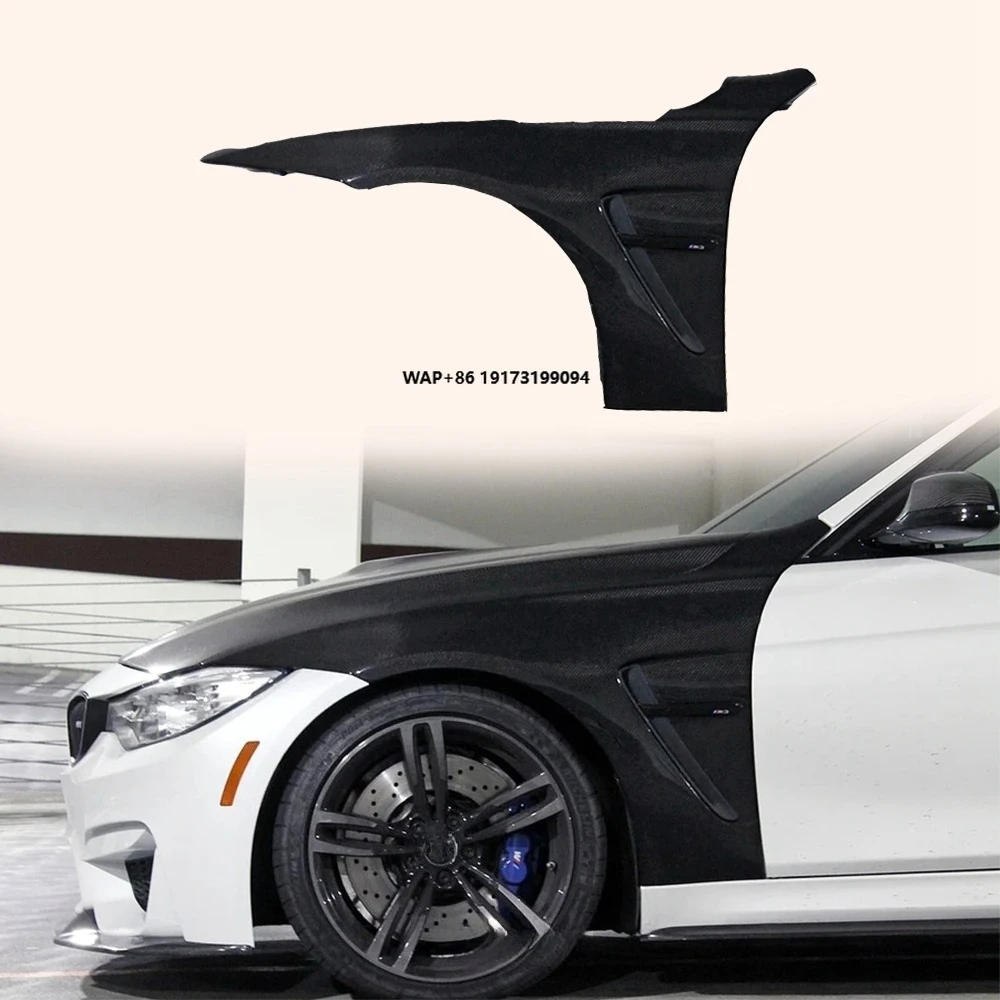 

For 2015-2020 Real F82 M4 Carbon Fiber Side Front Bumper Fender Pair