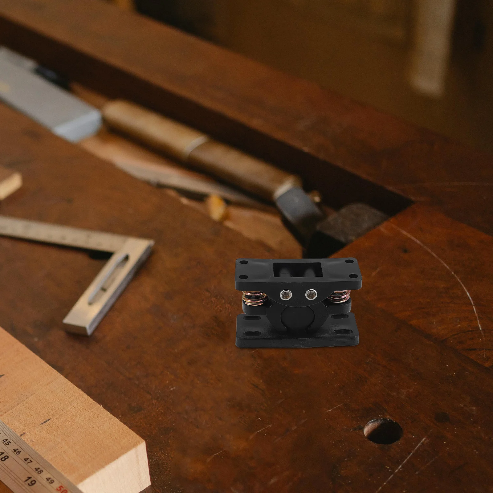 أسطوانة مزدوجة الصيد الربيع تحميل الثقيلة مزلاج الباب سبائك الزنك الأسود لخزانة درج صندوق مقطورة معدات التخييم التخزين البحرية