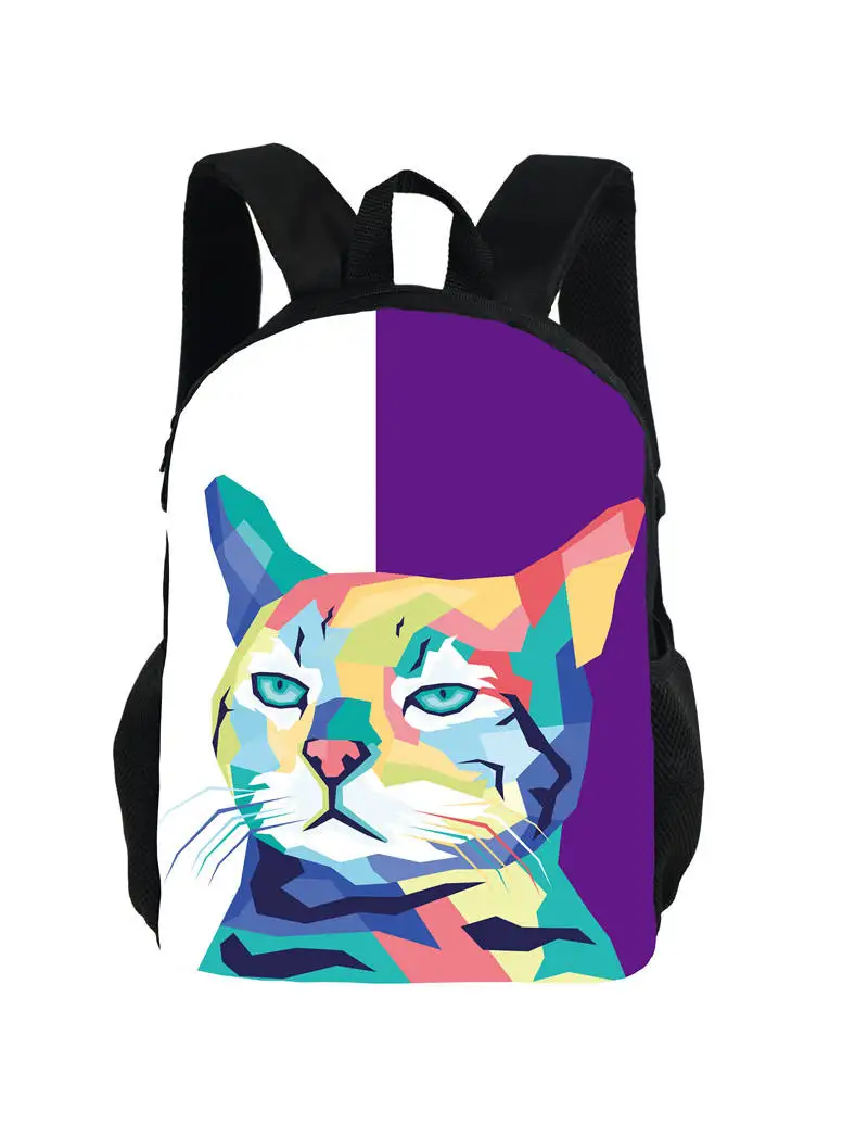 Niedlichen Cartoon Katze gedruckt Rucksack für Jungen Mädchen Schult asche große Kapazität Teenager Buch Taschen Frauen lässig Reisetasche Tages rucksäcke