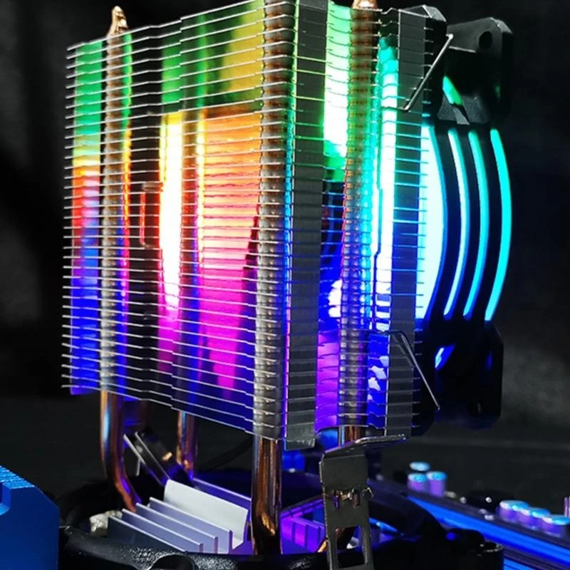 

A52B PC Cooling Adjust ARGB PC for Case Fan Quiet Control Computer Cooler RGB Radiator Multicolor Adjustable 3-Pin Mute Heats
