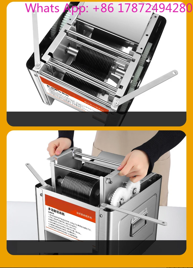 Electric Meat Slicer Machine Meat Grinder Accessory Household Vegetable Fish Cutter Fillet Shredded Cutter Slicer Accessory