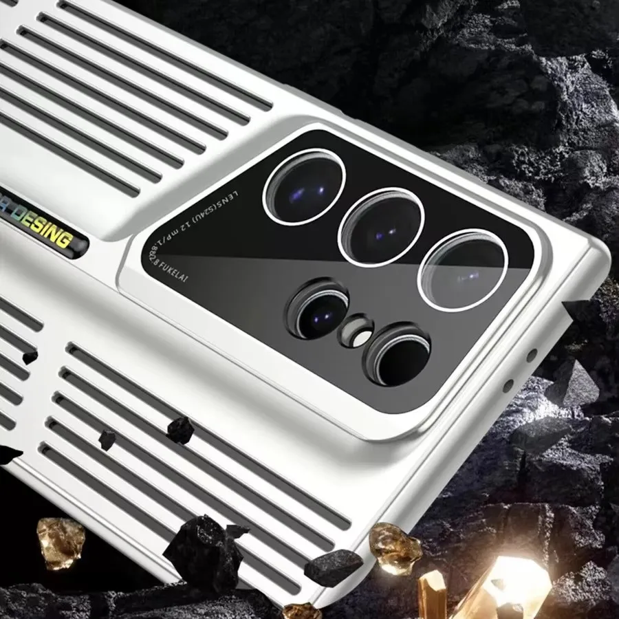 تبديد الحرارة التبريد قضية الهاتف لسامسونج S25 S24 S23 الترا S22 زائد تصفيح للصدمات شفرة عدسة الكاميرا غطاء للحماية #2