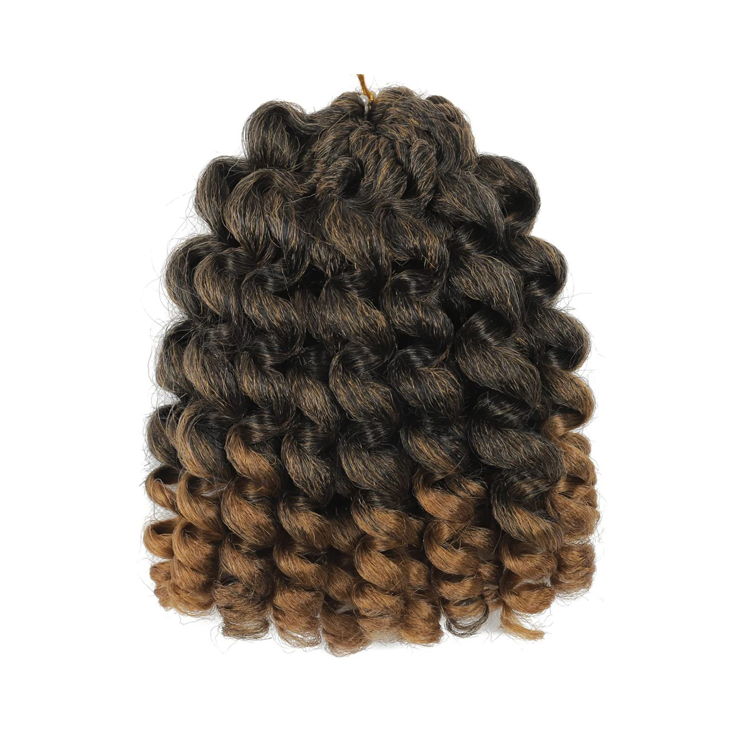 クロシェブレイズヘア 8/10/12インチ ジャマイカンバウンス ワンドカール クロシェヘア カールバウンス クロシェブレイズヘア 合成繊維