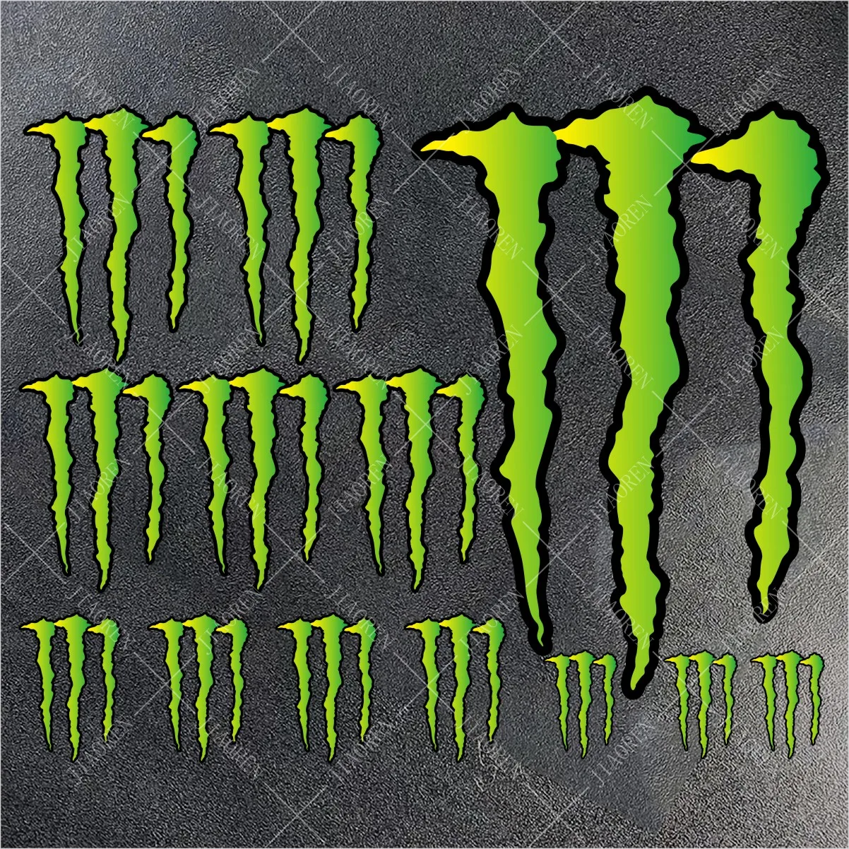 Vinyl Monster Energy Sticker Logo Decal For Yamaha Honda Suzuki Kawasaki