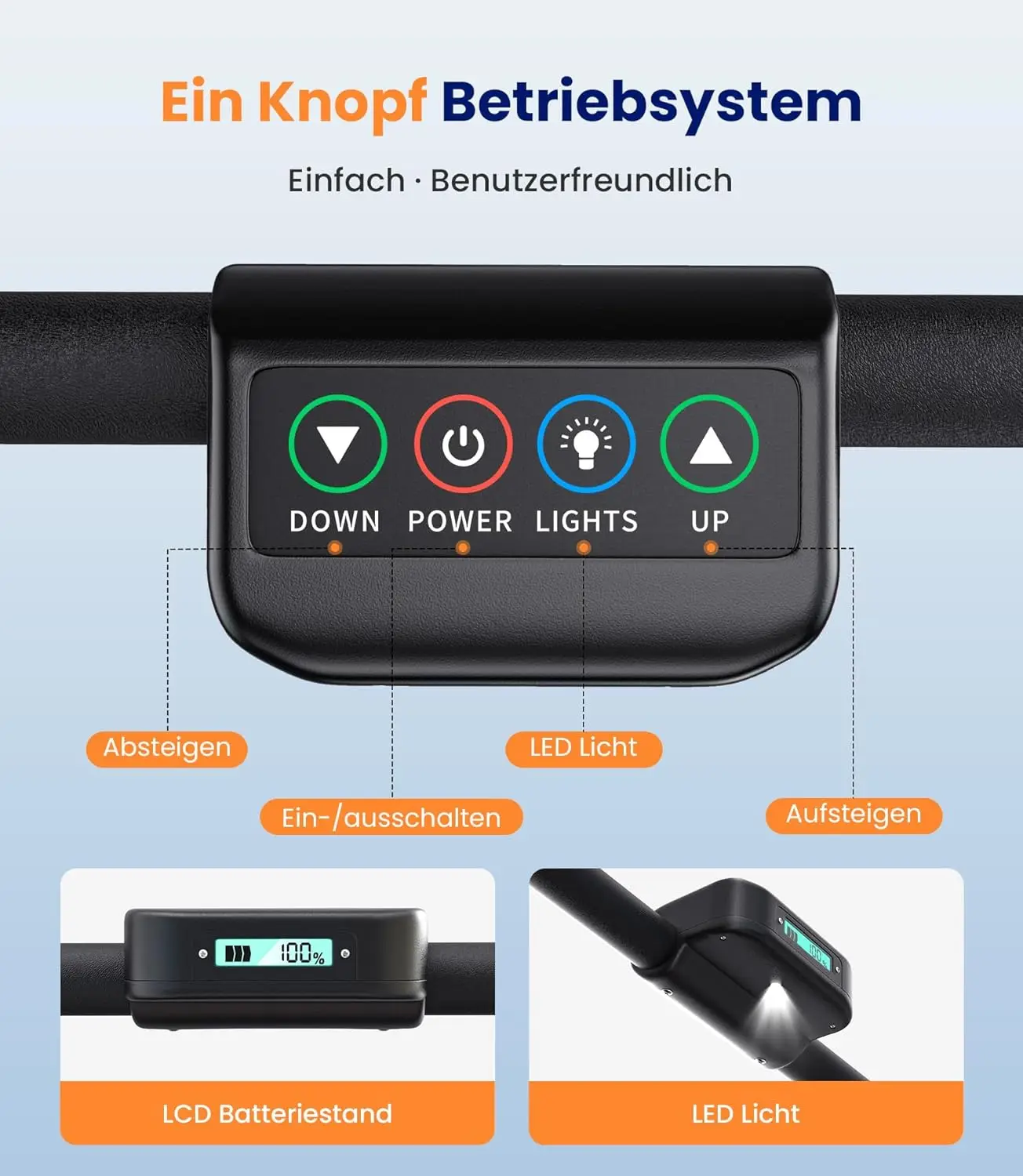 Battery Powered Stair Climbing With Adjustable Track Lift System for Elderly Disabled Indoor Outdoor Use
