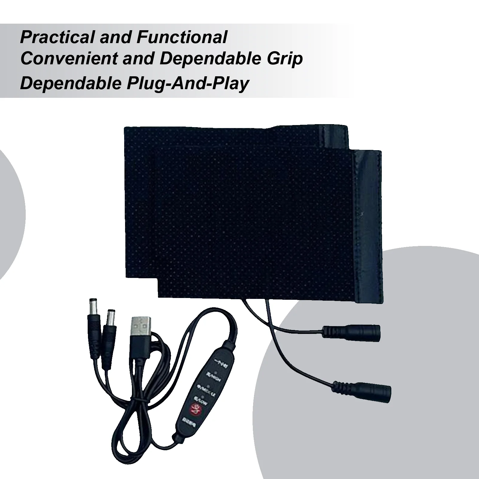 

Подогреватель руля 5 В, чехлы для ручек мотоцикла с подогревом, 3 регулируемые температуры, зимняя теплая защита для езды, электрическое снаряжение