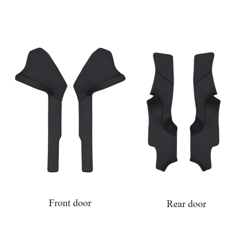 

for Tesla Model Y Juniper/Launch 2025 Nappa Front Rear Door Sill Pad Leather Door Welcome Pedal Threshold Strip Car Accessories