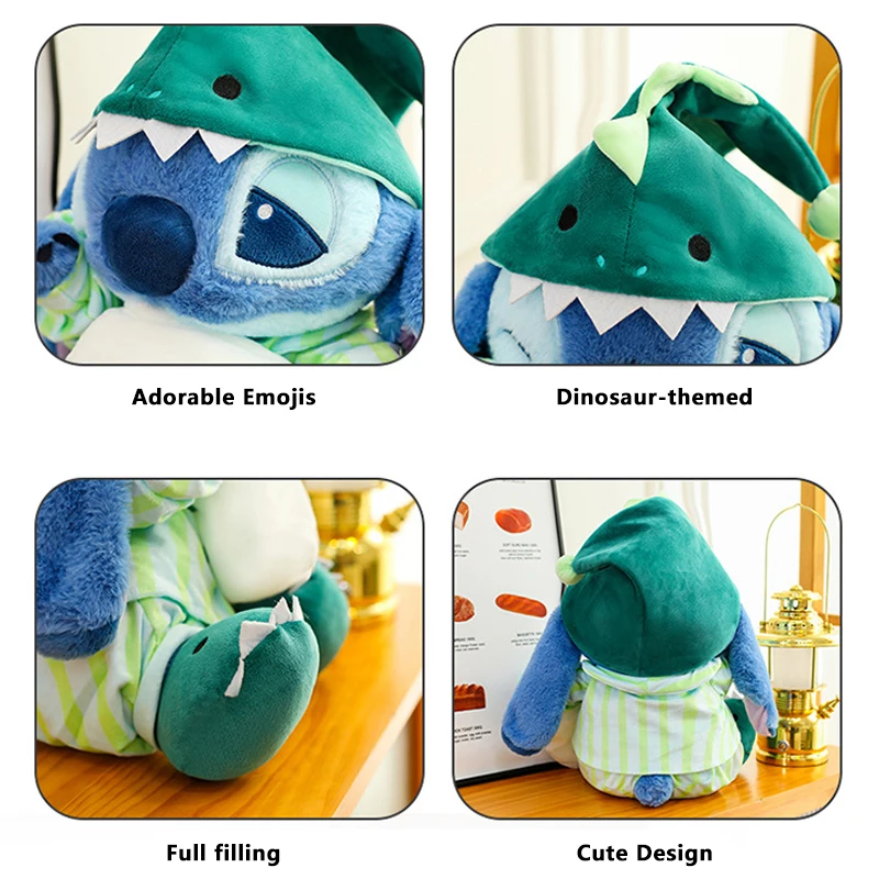 الكرتون بيجامة 30/50 سنتيمتر ديزني ليلو و غرزة ألعاب من القطيفة لطيف بلوشي ديناصور ستيتش الدمى وسادة محشوة طفل عيد الميلاد هدية عيد الميلاد