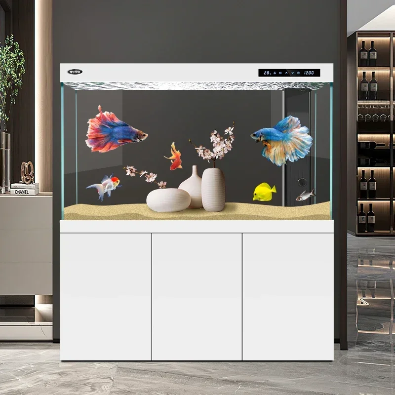 

Glass fish tank living room household