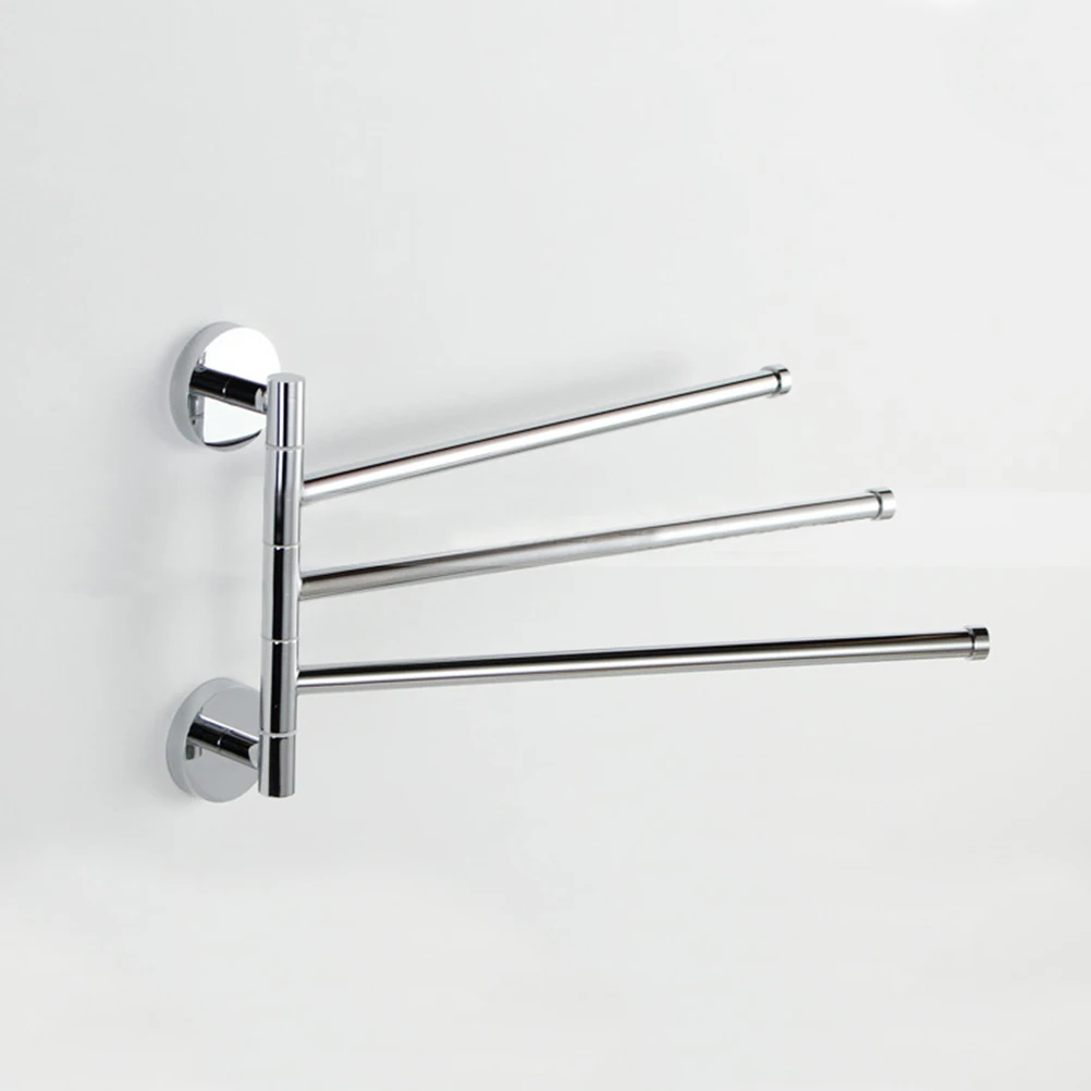 

Rotating Towel Bar Racks Bath Rod Holder Rail Tower Hanger Organizer 360 Degree Swivel