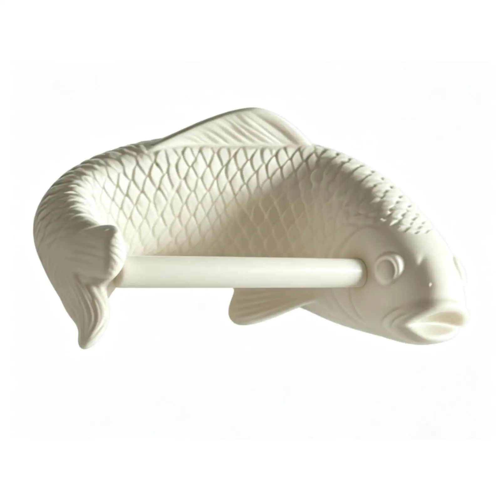 Decorative Fish Toilet Paper Holder | Textured Scale Detailing, Toilet Paper