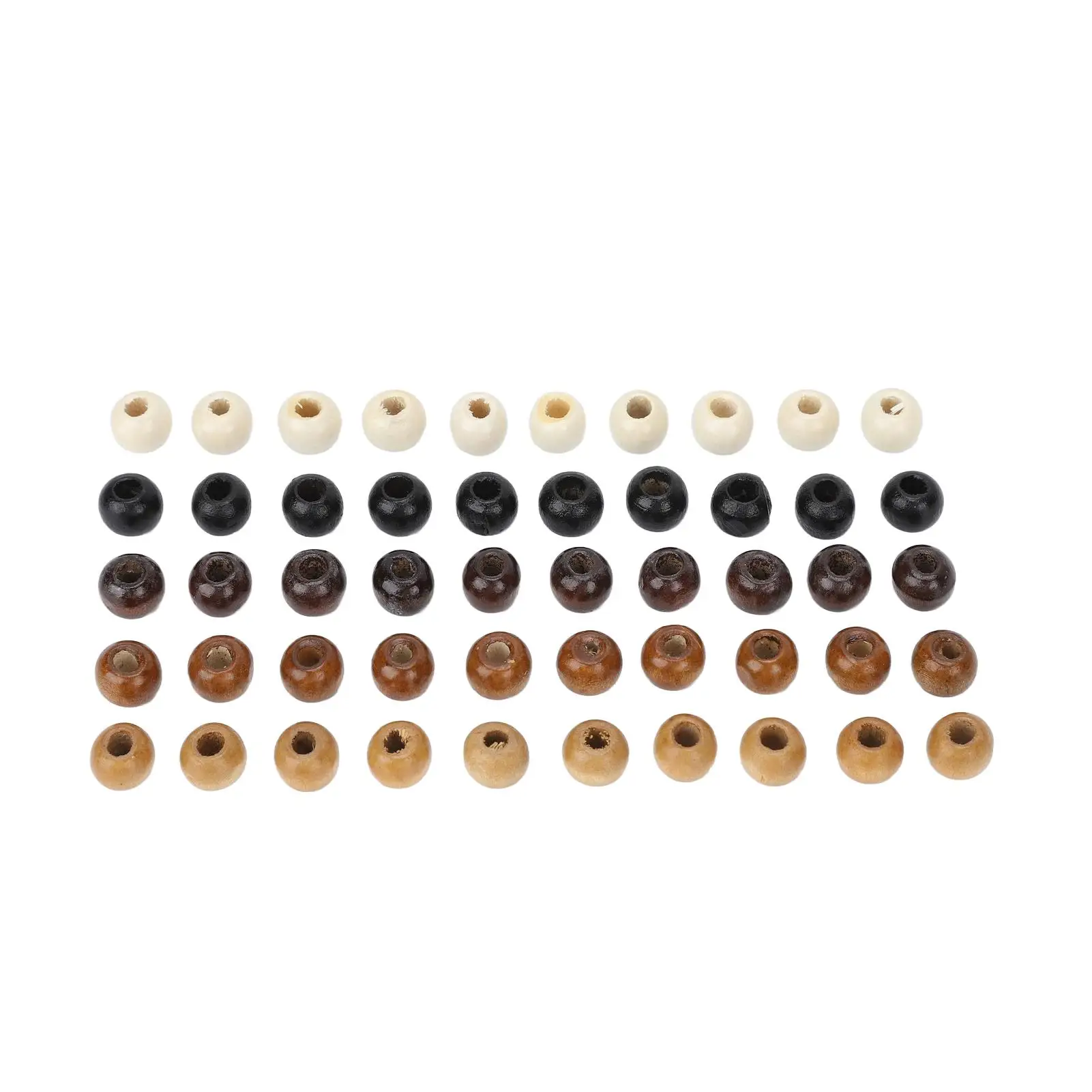 

50pcs Elegant Wooden Dreadlocks Beads: DIY Bead for hair Braiding, Bracelet, Necklace, for hair Tube Bead