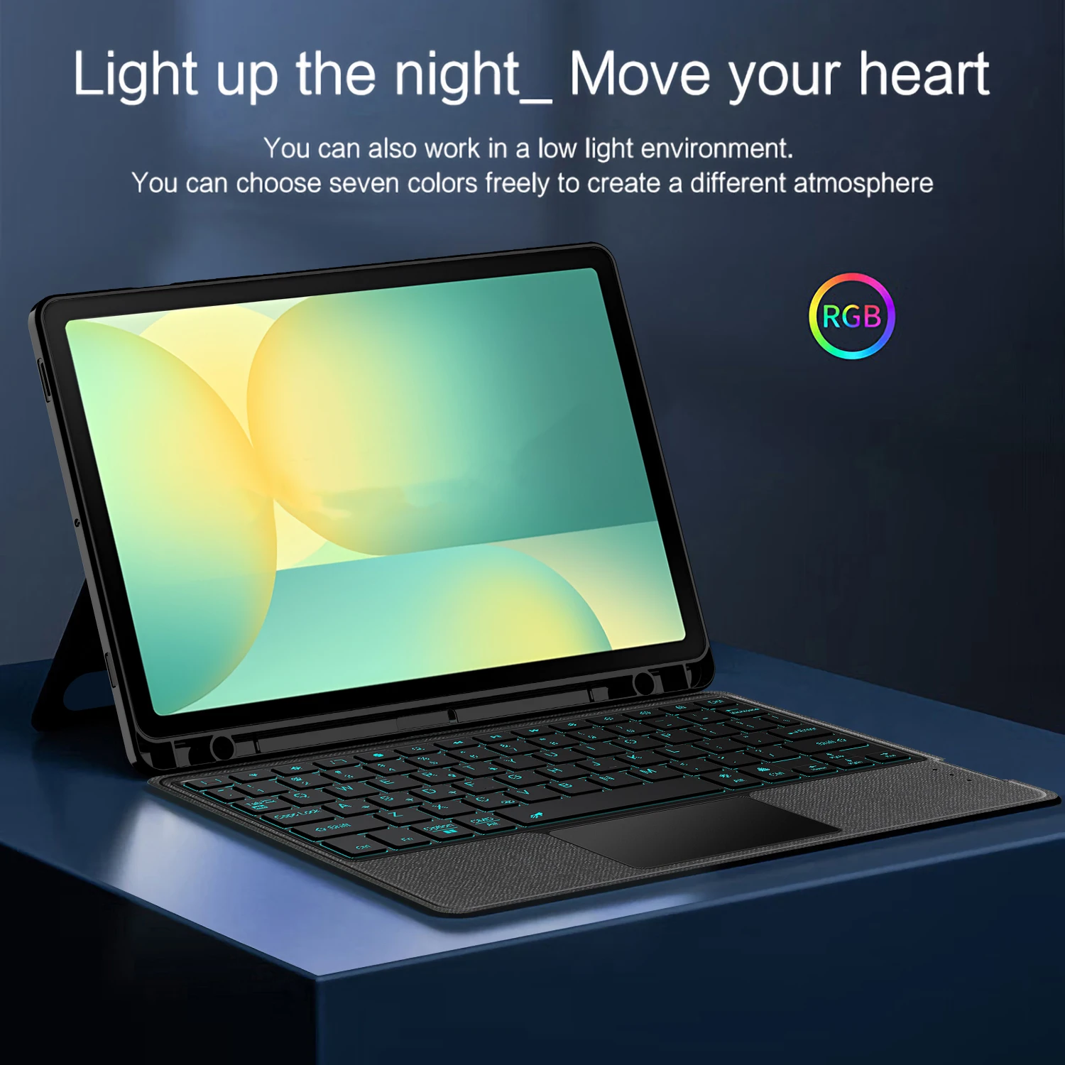 Magic Keyboard Case For Samsung Galaxy Tab S10 FE 10.9 SM-X520 X526B Tablet Smart Cover for Galaxy Tab S9 S10 FE S10 Lite Funda view 5