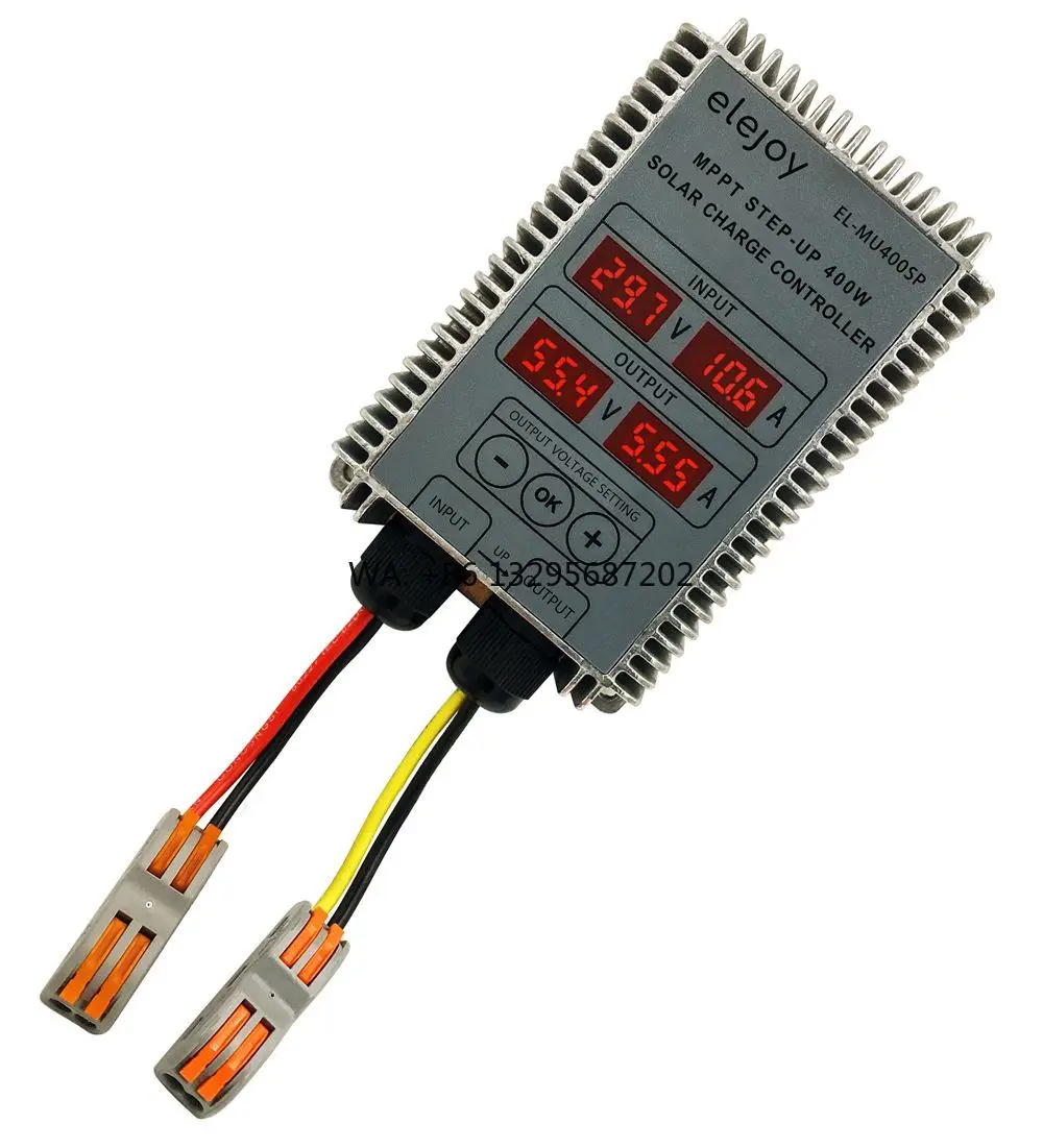 

CE ELEJOY EL-MU400SP MANUFACTURER 400W MPPT SOLAR CHARGE CONTROLLER 99% LED DISPLAY STEP-UP SOLAR CONTROLLER MPPT