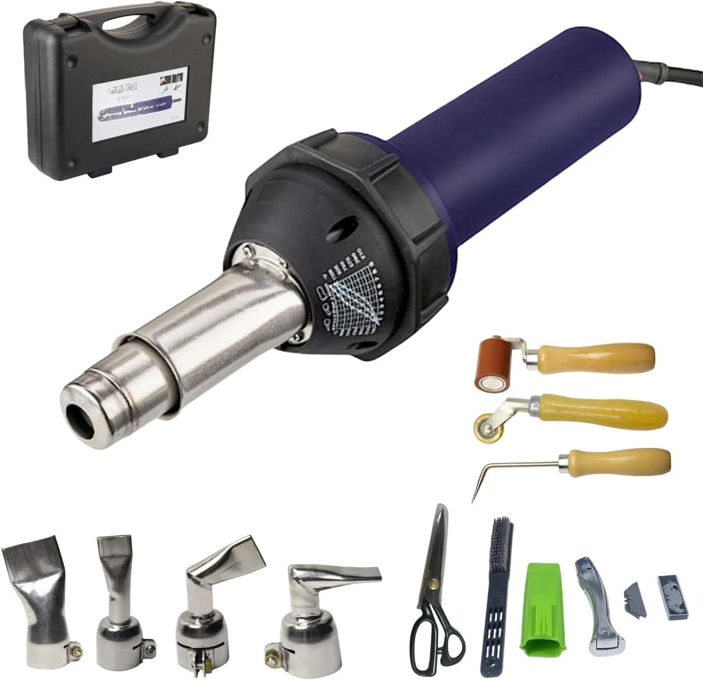 Professional Hot Air Equipment Hot Blast Torch Overlap Air Welding Gun Welder Pistol Tool Hot Air Gun ( heat gun set)