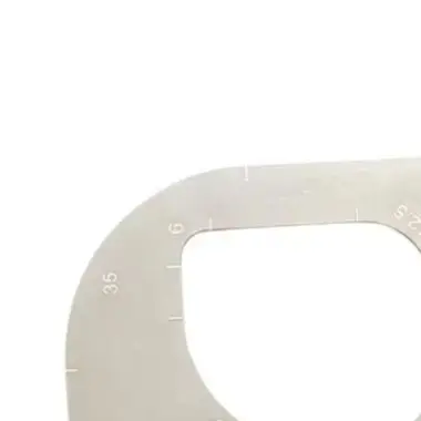 Stainless Steel Leather Cutting Angle Ruler Round Graduated Tool For DIY Craft Curve Drawing Template Measurement Accessories