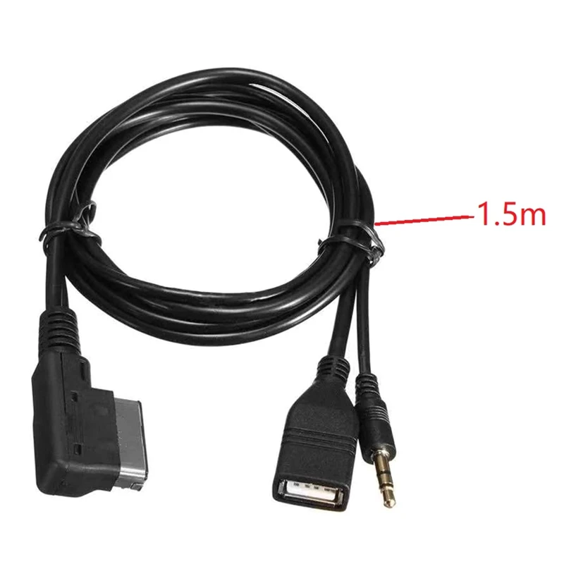 Cavo Audio per auto cavo di conversione per auto USB per A1 A3 A4L A5 A6L A8 Q3 Q5 Q7 TT con interfaccia AMI con MDI-BOX parti di interfaccia