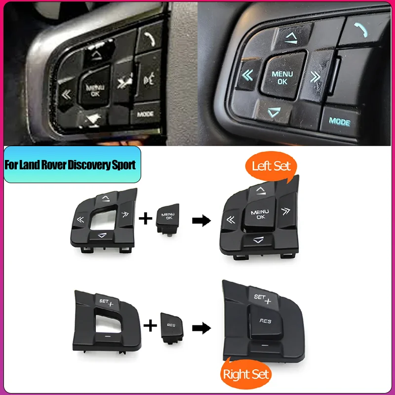 

For Jaguar XE XF F-PACE C-PACE 2015-2020 Car Multi-Function Steering Wheel Switch Control Button For Land Rover Discovery Sport