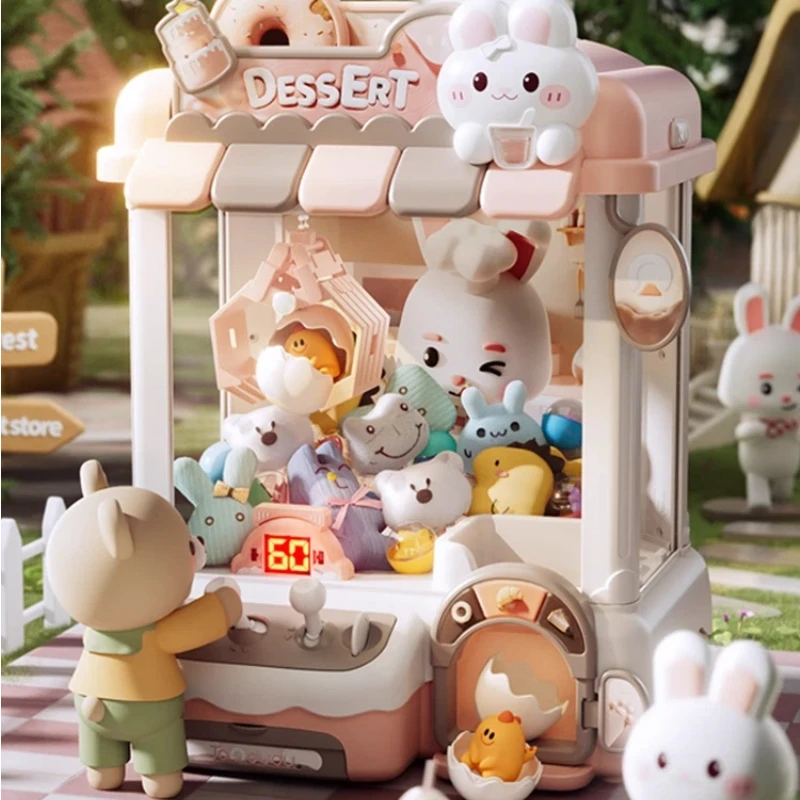 DIYドールマシン 子供用 コイン式ゲーム ミニクレーンゲーム おもちゃマシン 音楽付きドール 子供向けクリスマスプレゼント 男の子 女の子向けおもちゃ