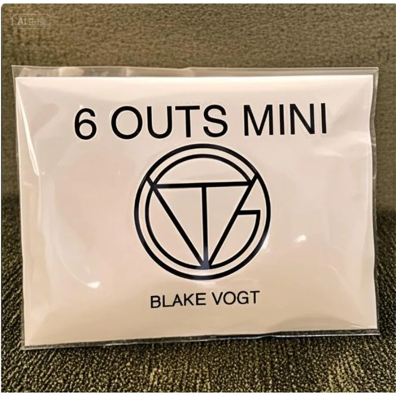 Six Outs Mini Magic Trick by Blake Vogt – Gimmicks and Online Instructions Close Up Mentalism Prediction Illusions Magia Props