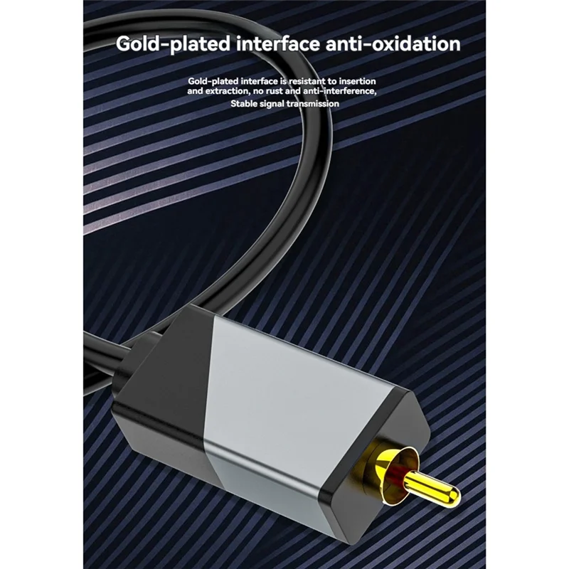 A29F-câble de Conversion Audio numérique vers analogique, câble Coaxial SPDIF numérique vers analogique L/R RCA et câble Audio stéréo 3.5Mm